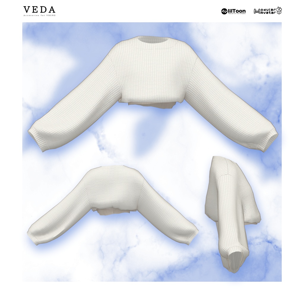 VEDA OverKnit & PleatsSkirt for Lapwing #VEDA_vrc