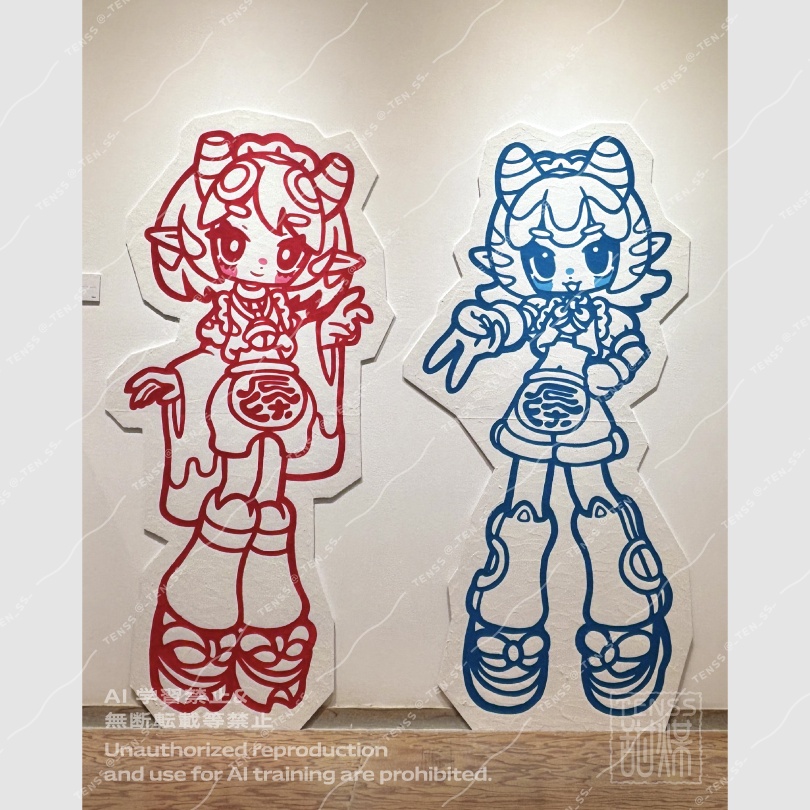 イヌコ＆ペコリ　巨大スチレンボード