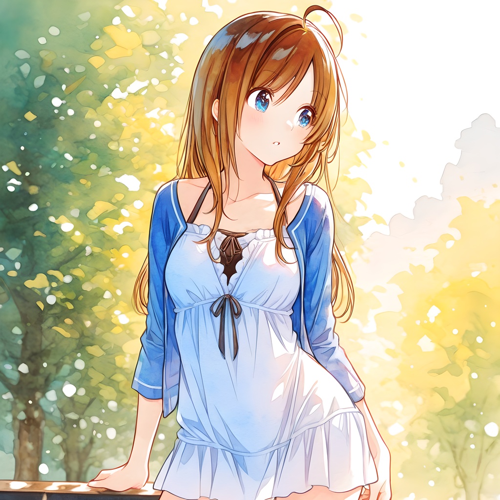 透明感のあるAIイラスト