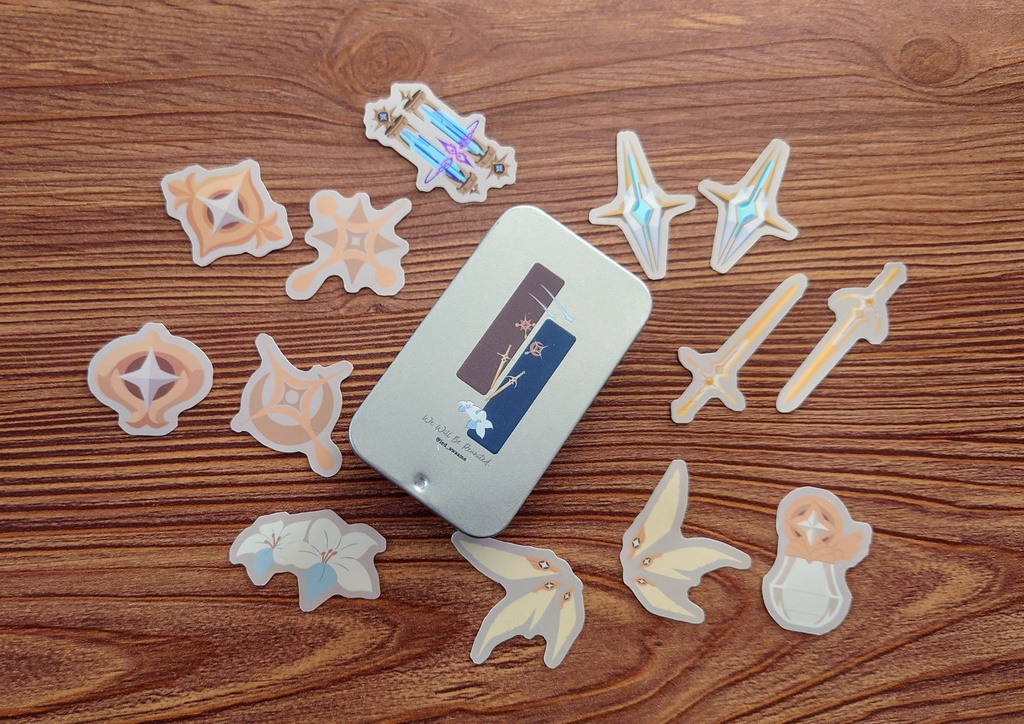 旅人双子&仙霊メンタム缶シール