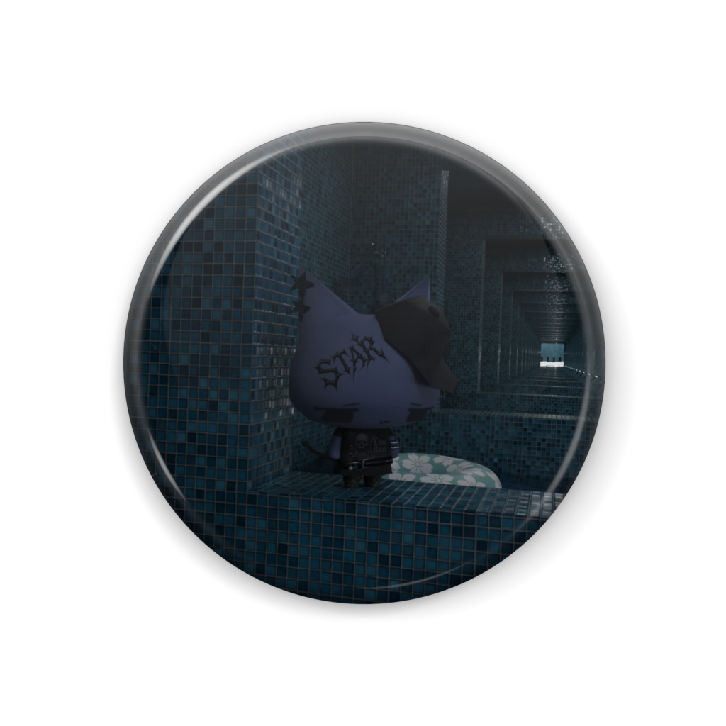 Y2Kネコ缶バッチ