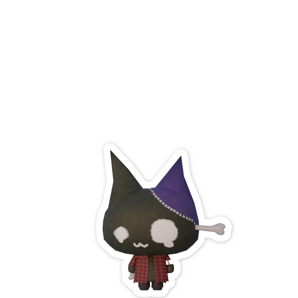 ゾンビ猫ステッカー!