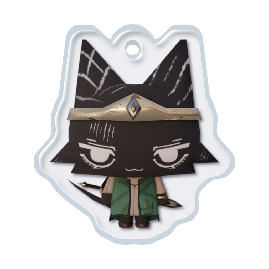 ⚔️ 勇者黒猫|めじるしアクリルチャーム