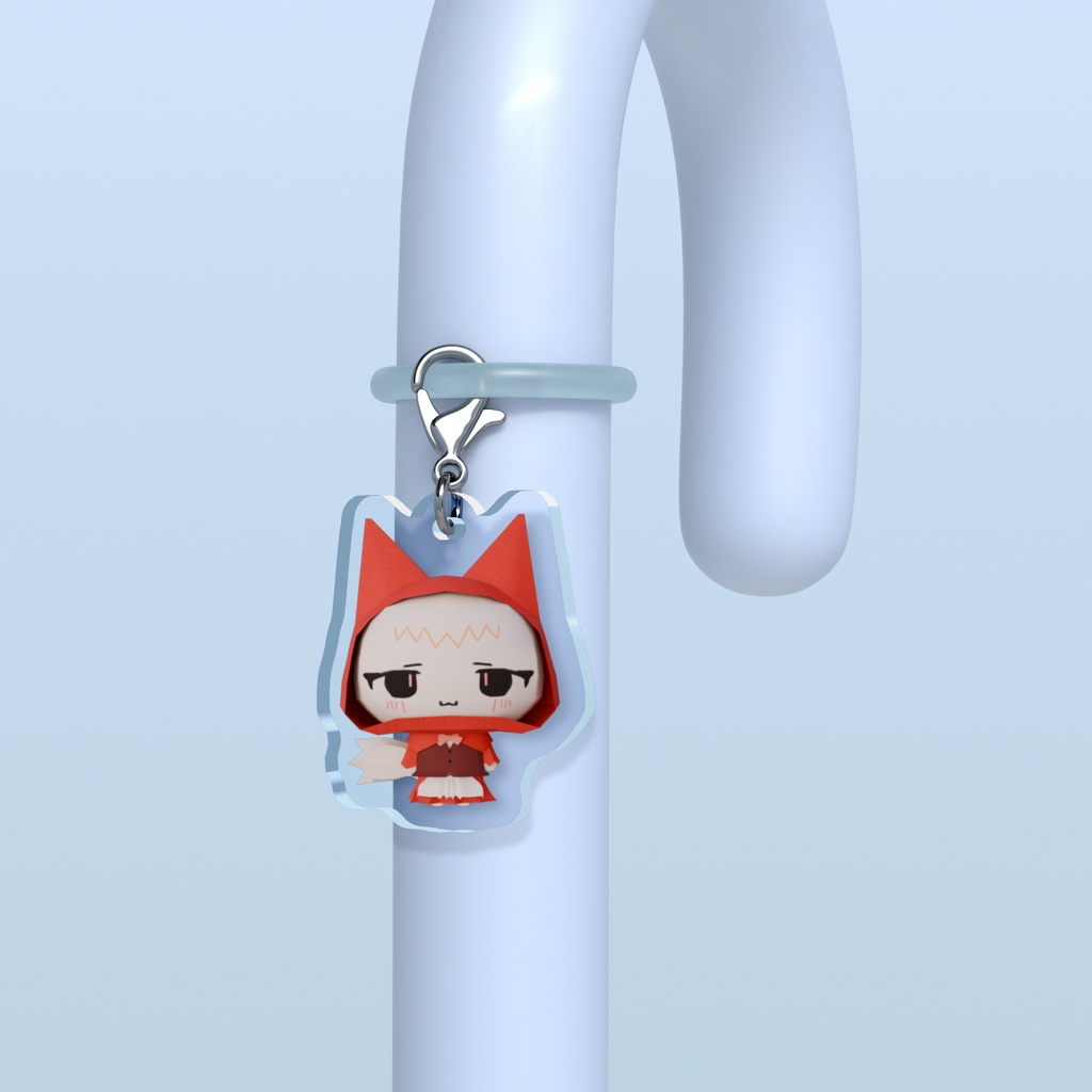 🧺 赤ずきん猫|めじるしアクリルチャーム