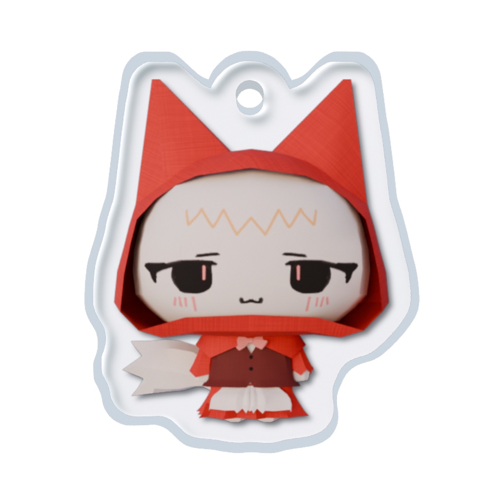 🧺 赤ずきん猫|めじるしアクリルチャーム