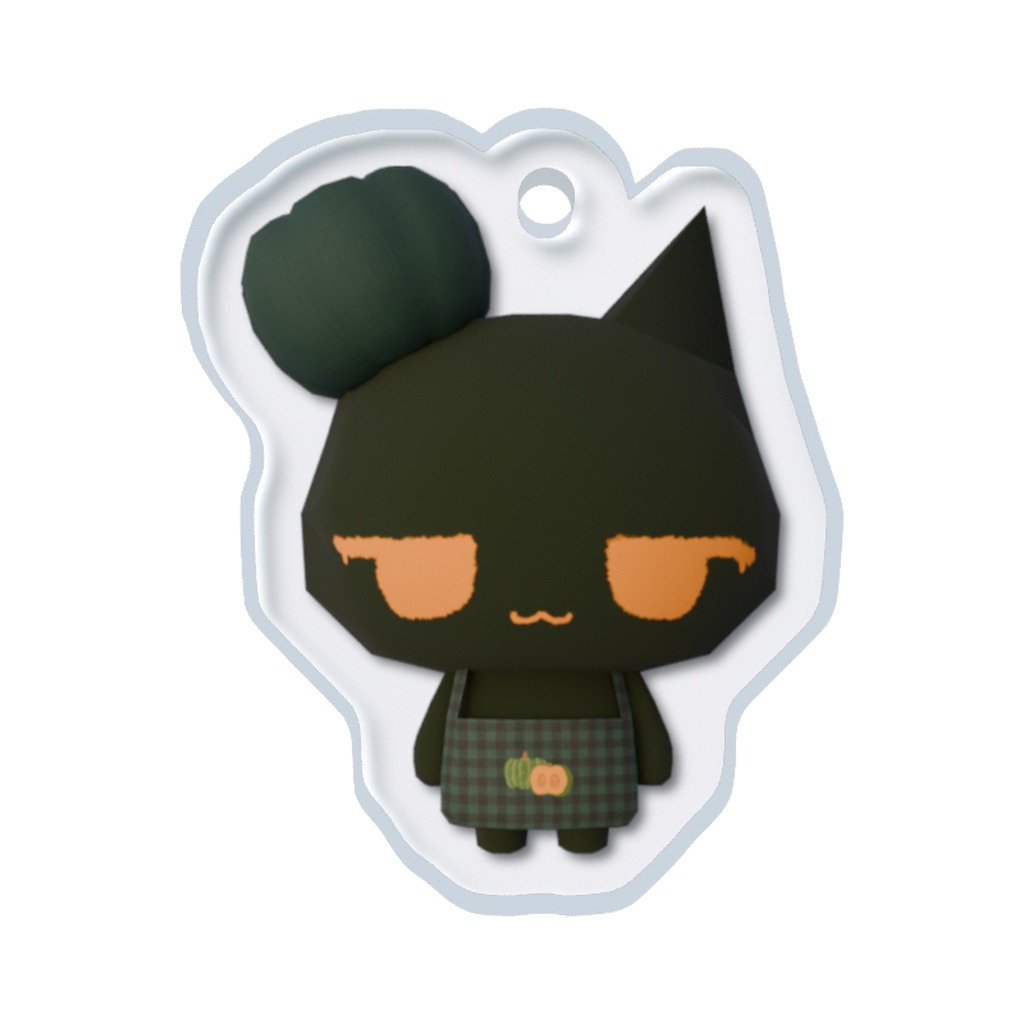 🎃 カボチャ猫|めじるしアクリルチャーム