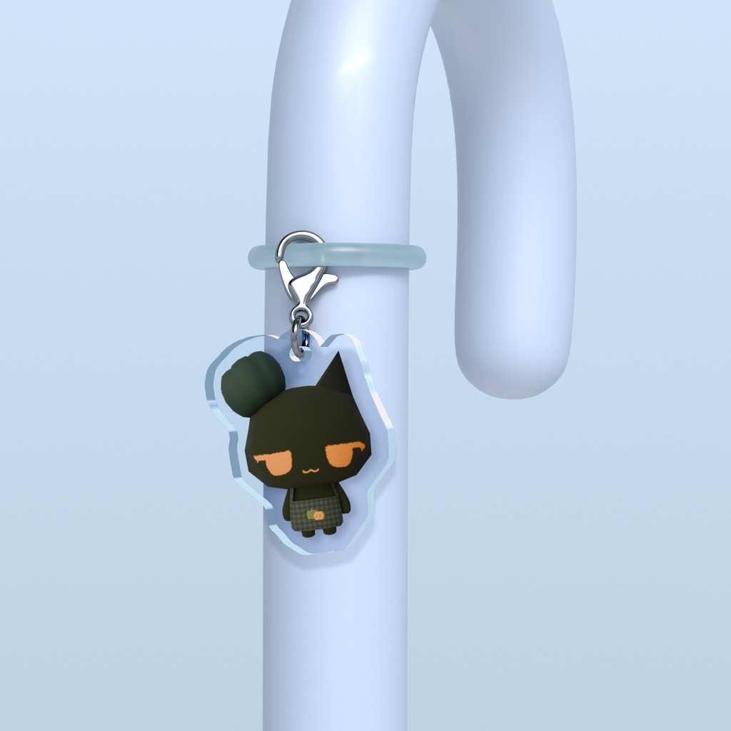 🎃 カボチャ猫|めじるしアクリルチャーム