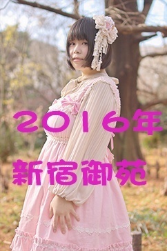 新宿御苑2016年かわいいお洋服