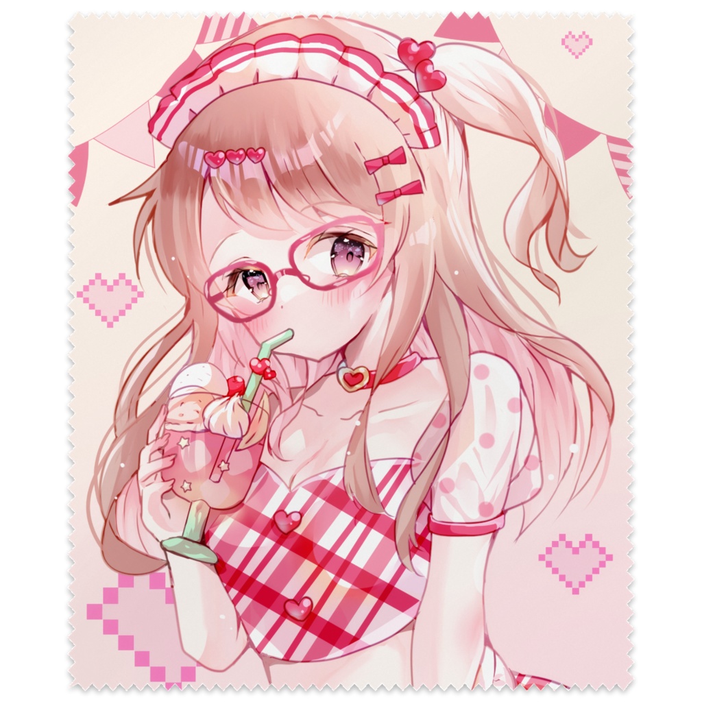 トロピカルピーチメガネ拭き♡