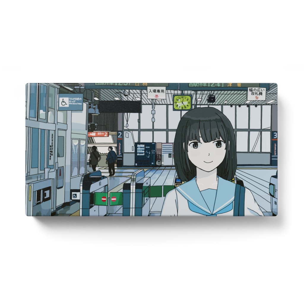 津古線三倉部駅「大原真菜」モバイルバッテリー