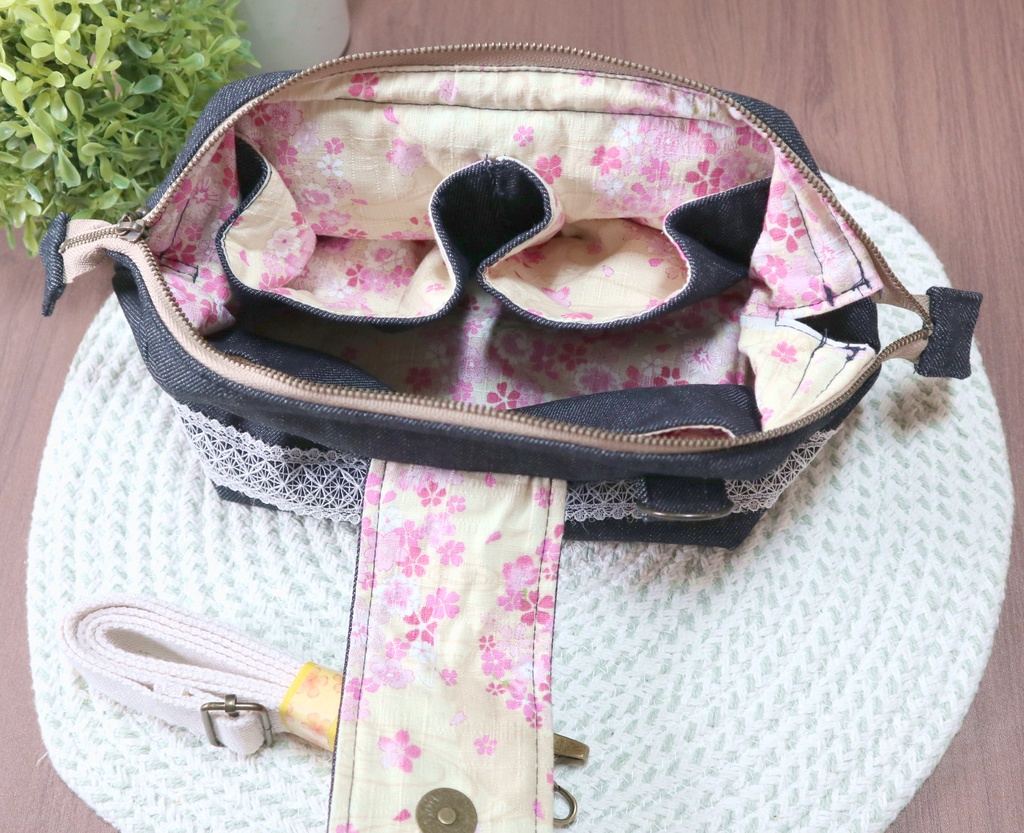 児島デニムの会計ポーチ(12オンスデニム)