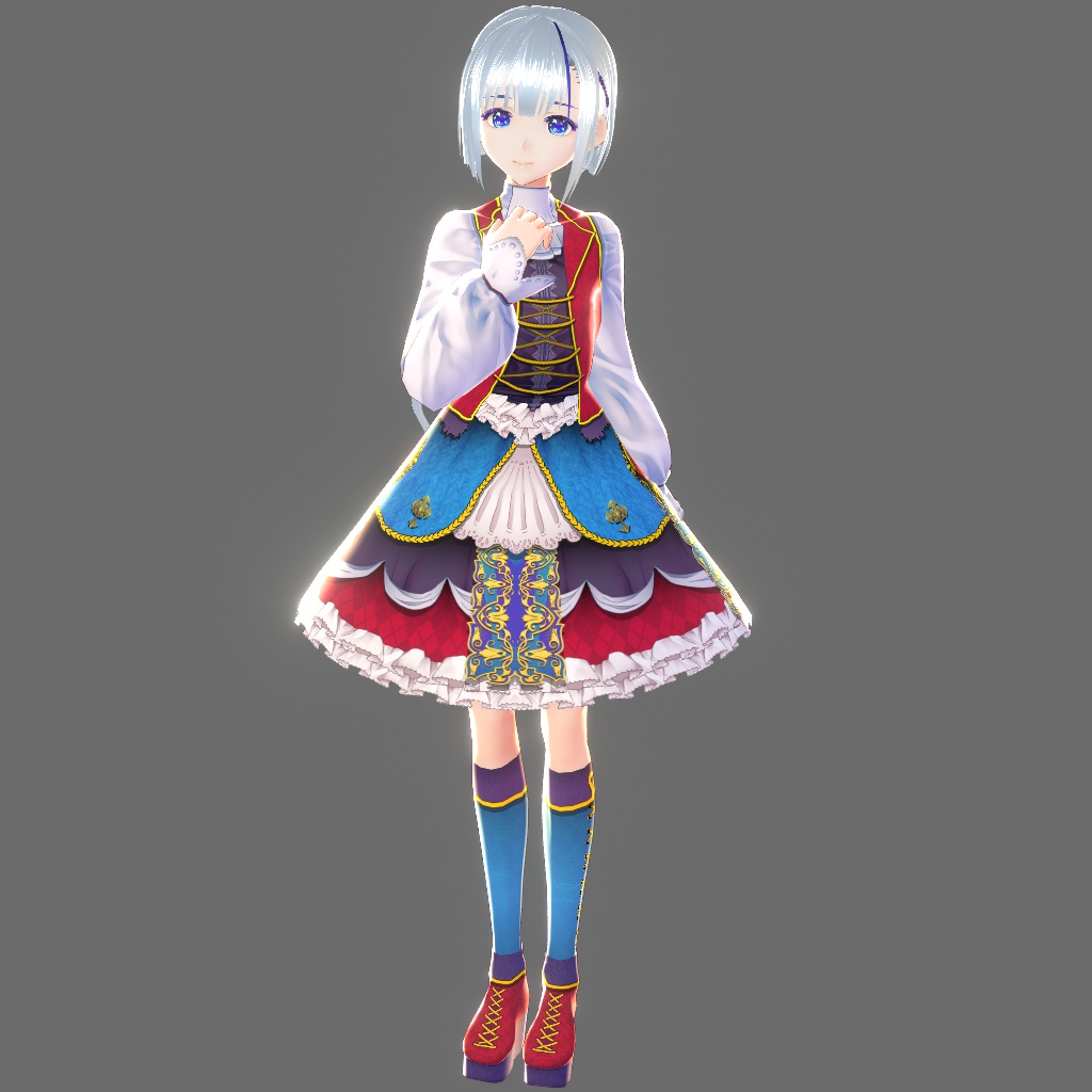 Vroid用衣装テクスチャ【ゴシックドレス】