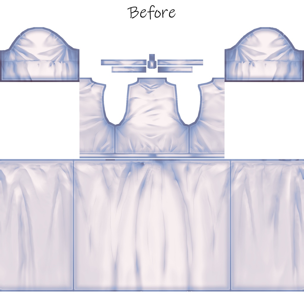 Vroid 縫い目なしワンピース 半袖 テクスチャ ワンダホの店 Wonderfulp Store Booth