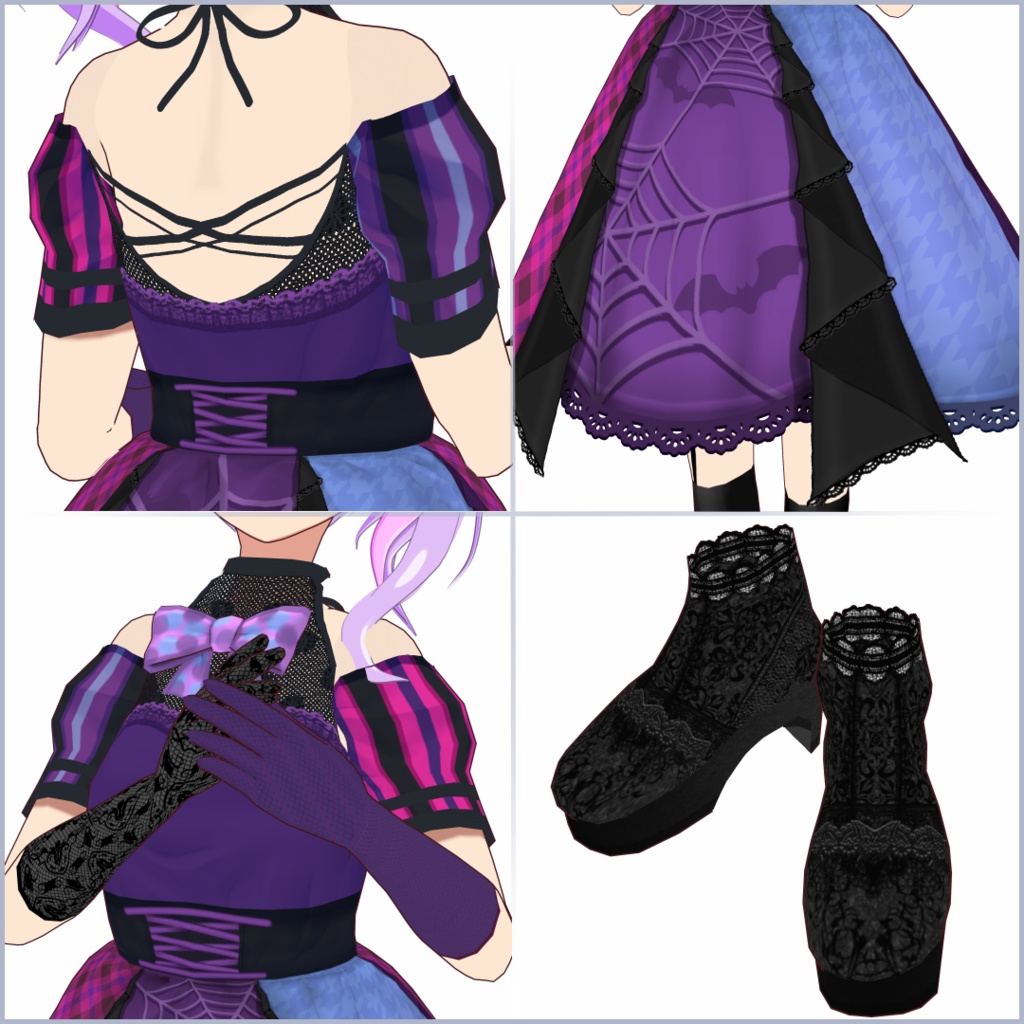 【#VRoid】ハロウィンヴァンパイアドレス 【正式版対応済】