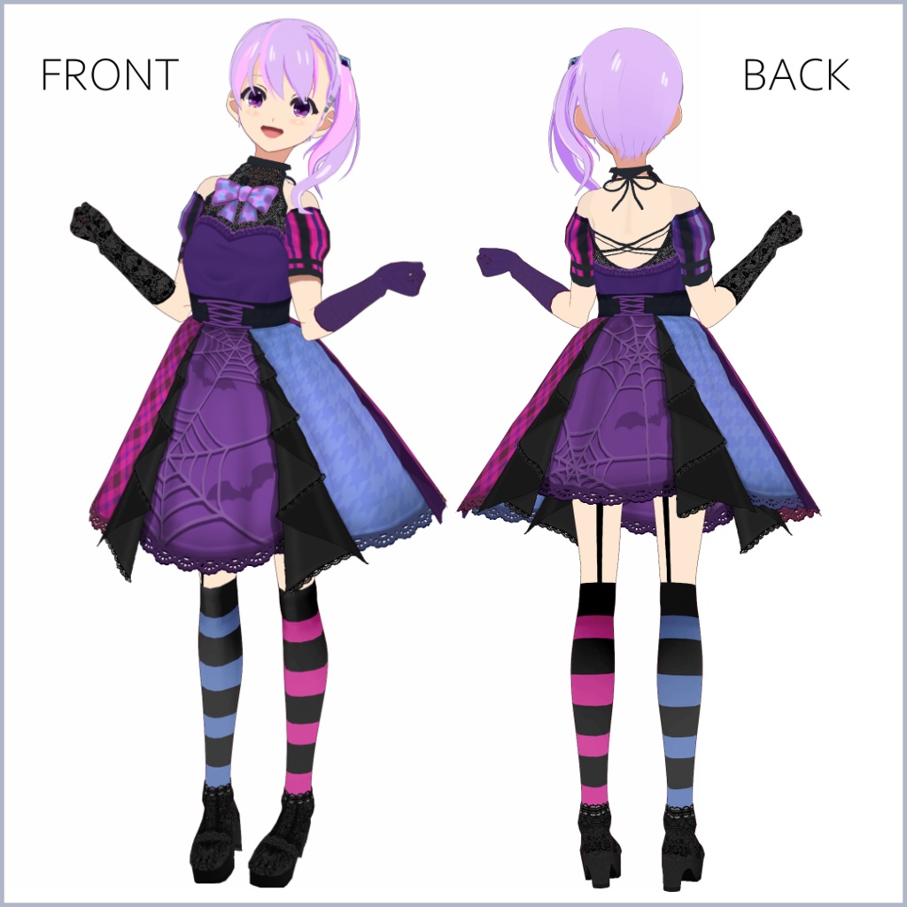 【#VRoid】ハロウィンヴァンパイアドレス 【正式版対応済】