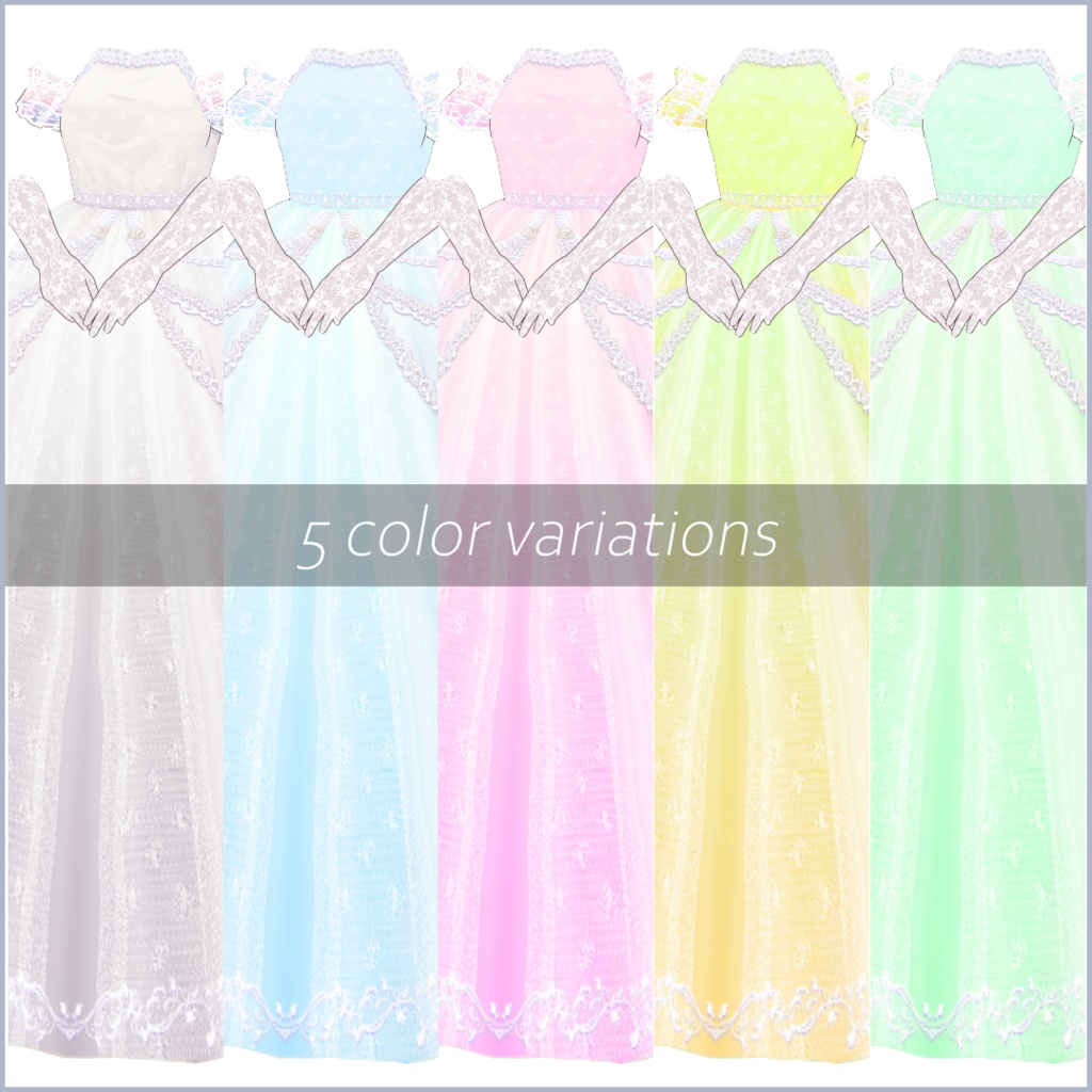 【#VRoid】ウェディングドレス【正式版対応済】