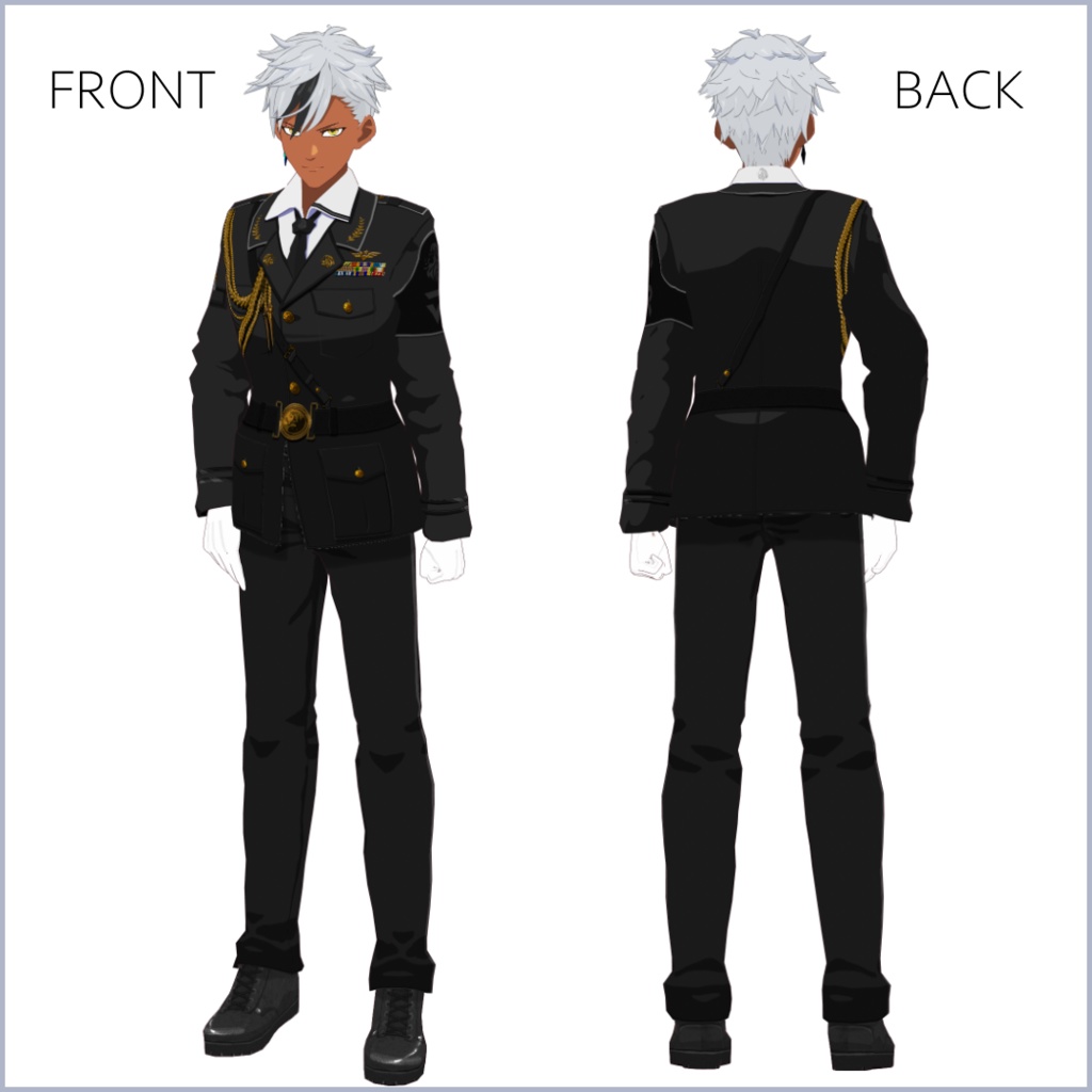 【#VRoid】軍服【正式版対応済】【男性用】【セルルック対応】