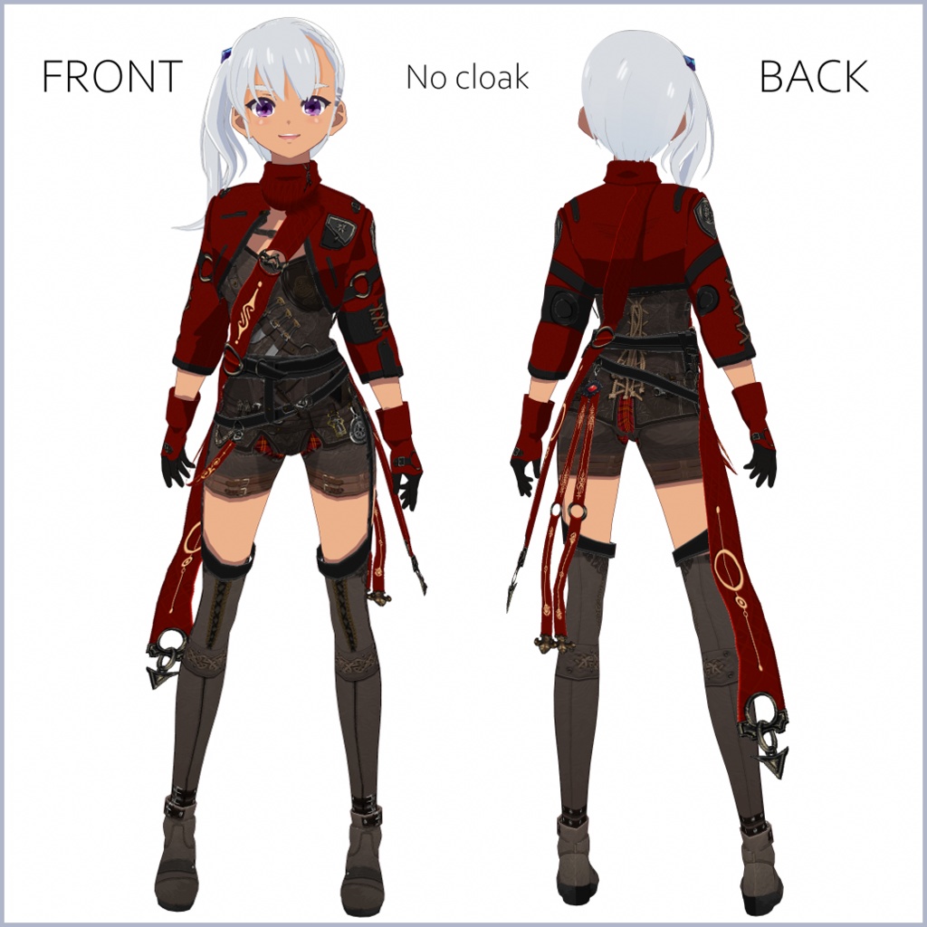 【#VRoid】ファンタジーRPG装備セット【女性用】【正式版対応済】VRoid texture