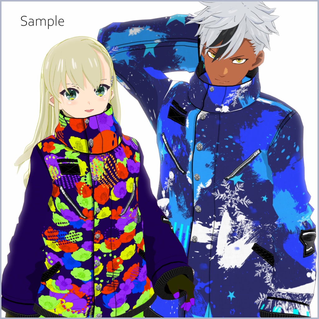 【#VRoid】スノーウェアセット【正式版対応済】【アニメ・リアル調対応】【男女兼用】