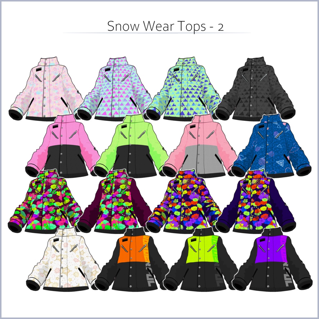 【#VRoid】スノーウェアセット【正式版対応済】【アニメ・リアル調対応】【男女兼用】