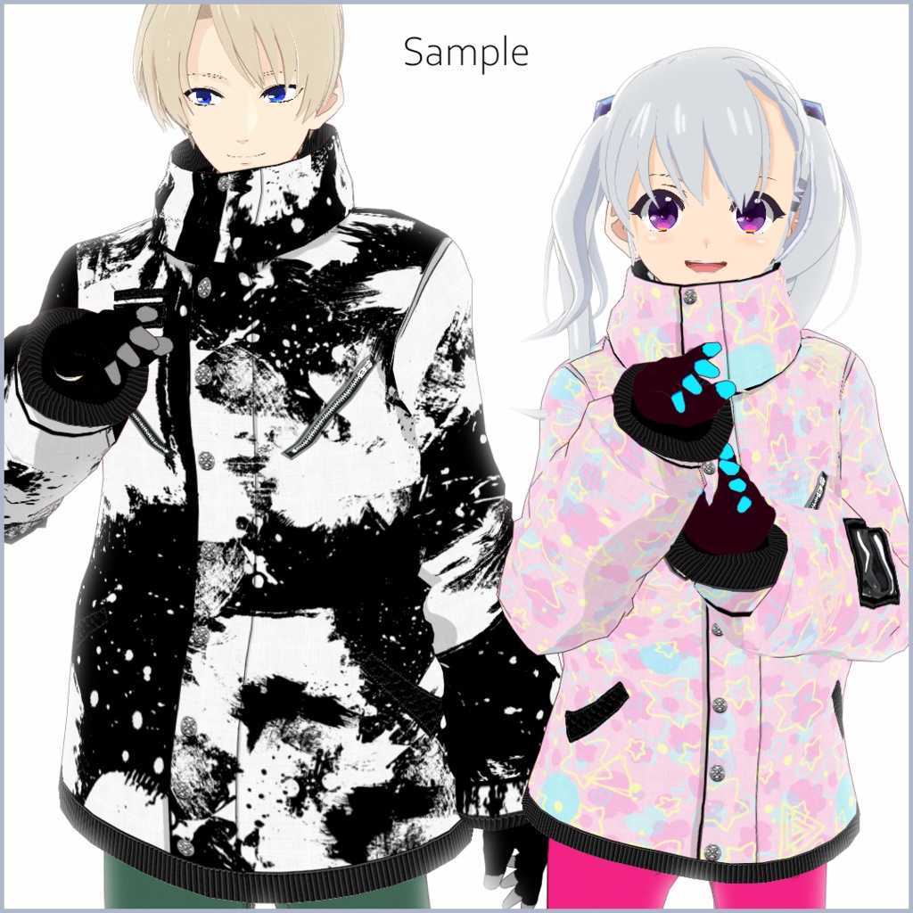 【#VRoid】スノーウェアセット【正式版対応済】【アニメ・リアル調対応】【男女兼用】