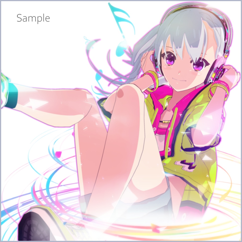 【#VRoid】髪で作った ヘッドホン【正式版対応済】