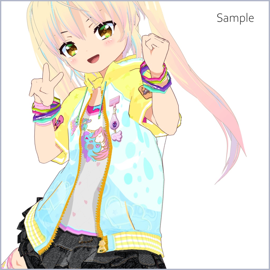 【#VRoid】ロリポップ★ガーリーコーデ【正式版対応済】【セルルック対応】