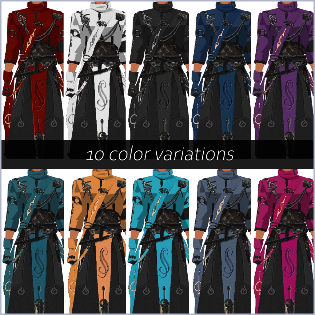 【#VRoid】ファンタジーRPG装備セット【男性用】【正式版対応済】