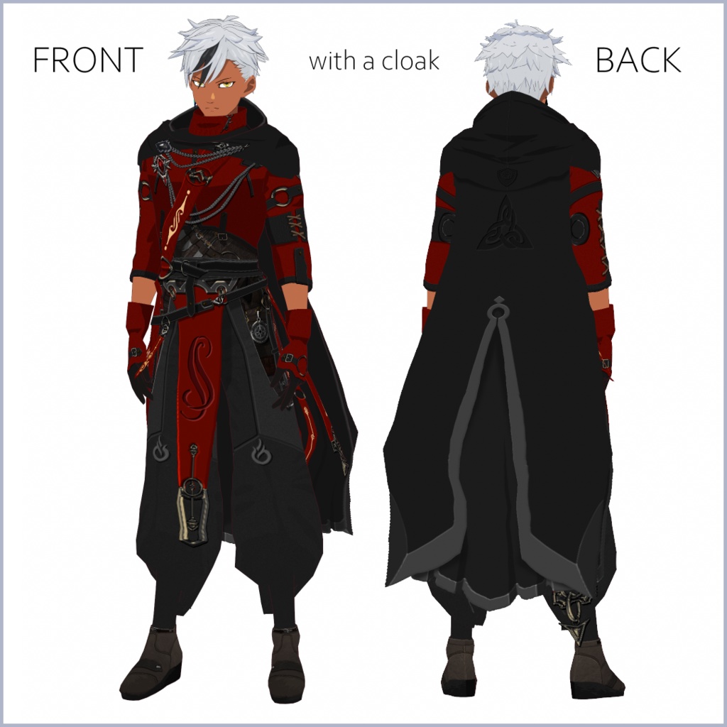 【#VRoid】ファンタジーRPG装備セット【男性用】【正式版対応済】