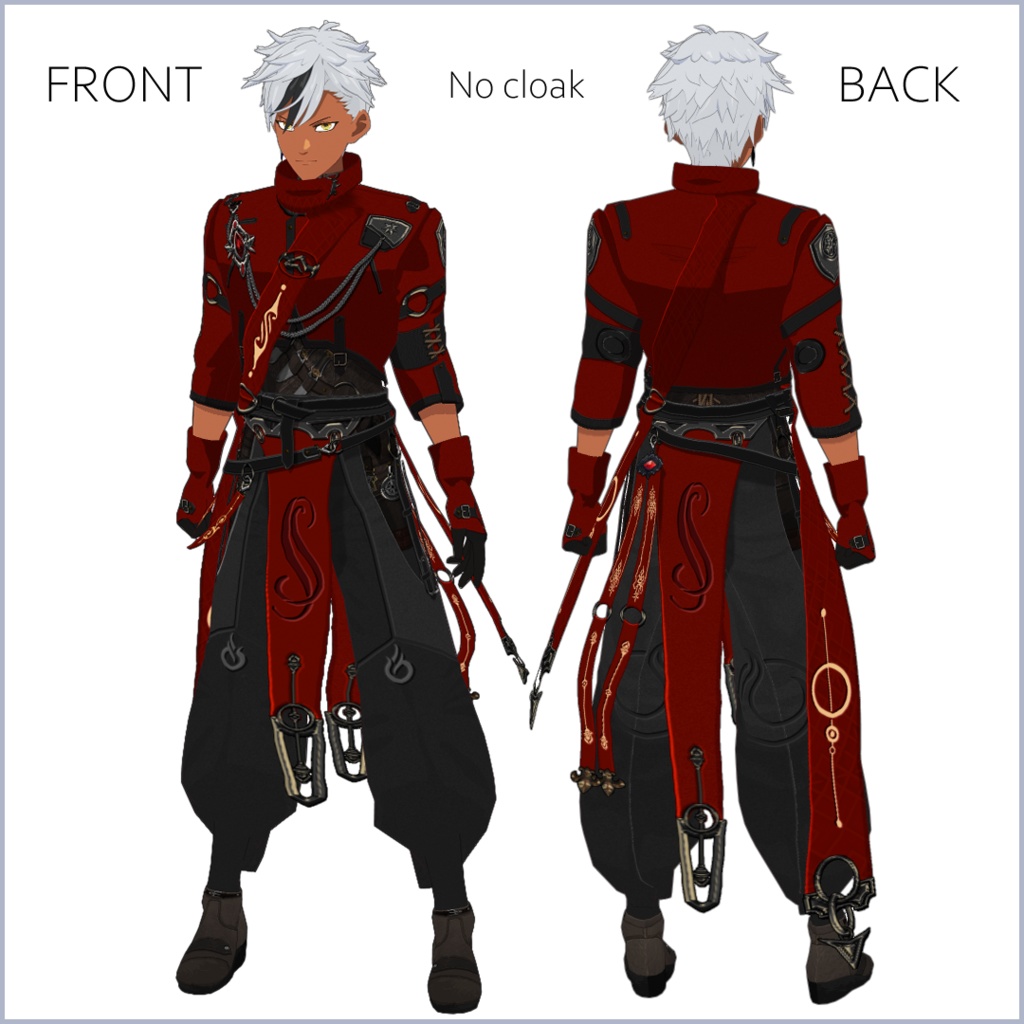 【#VRoid】ファンタジーRPG装備セット【男性用】【正式版対応済】