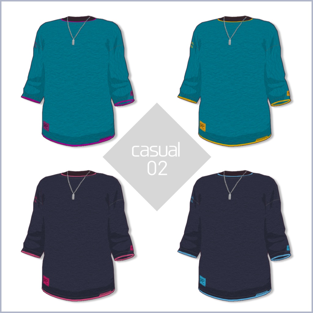 【#VRoid】アクセサリー付き夏私服【正式版対応済】【セルルック対応】【男女兼用】