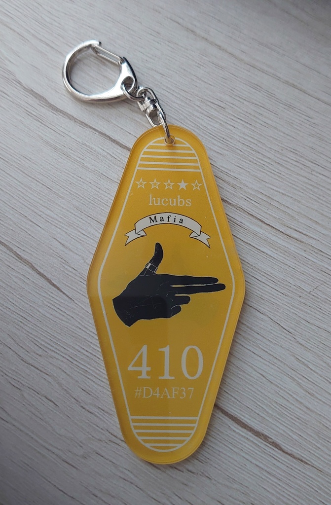 Luxiem モーテルキー風アクリルキーホルダー