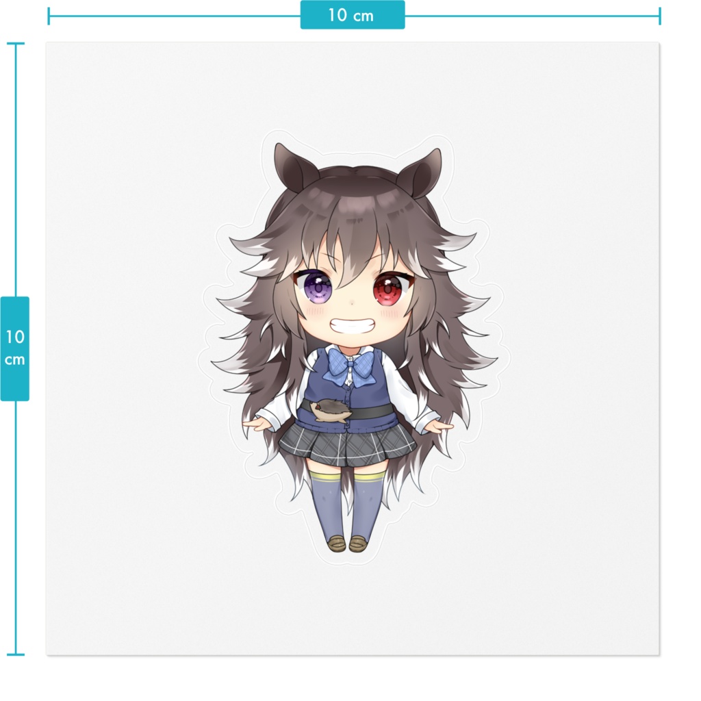 【ベスティア学園】栗生エルコSD第二弾クリアステッカー