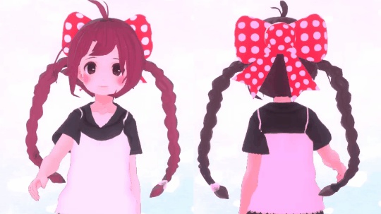 【3D小物】ぷくぷくリボン【揺れる設定付】(Vroid可)