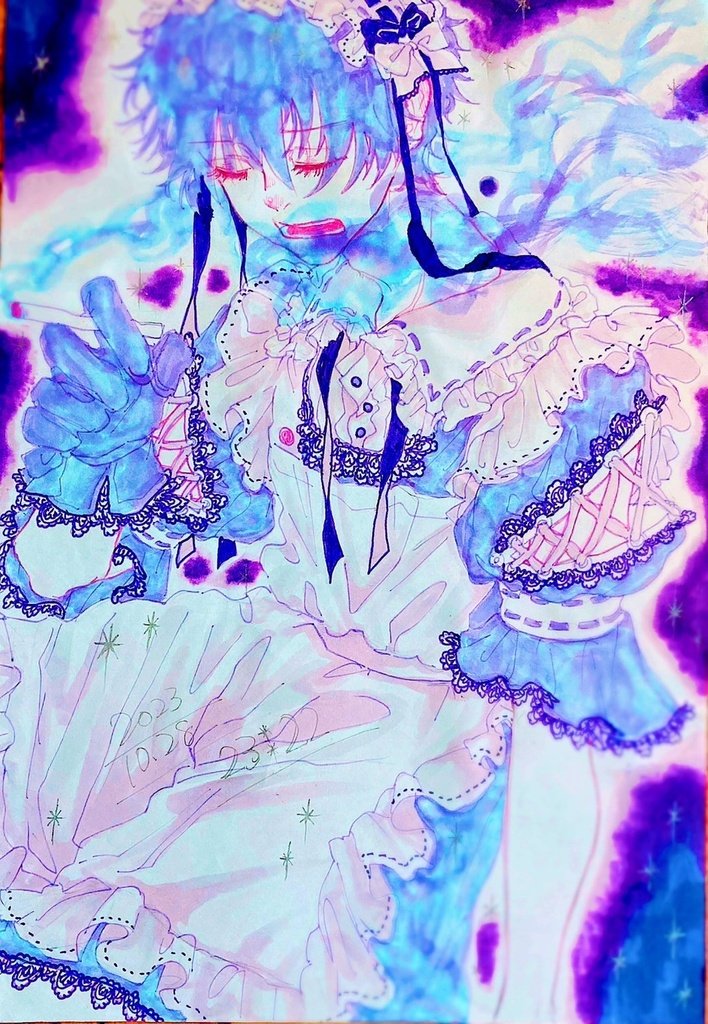 色相環　９　紫煙