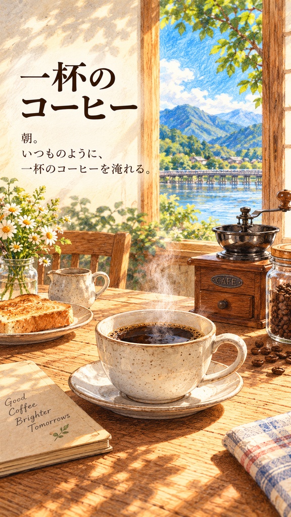 コーヒーがおいしくなる物語　５４ページの大人の絵本・PDF版