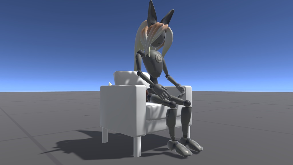 【VRC】導入テスト用 座れる各色ソファ(低ポリゴン)