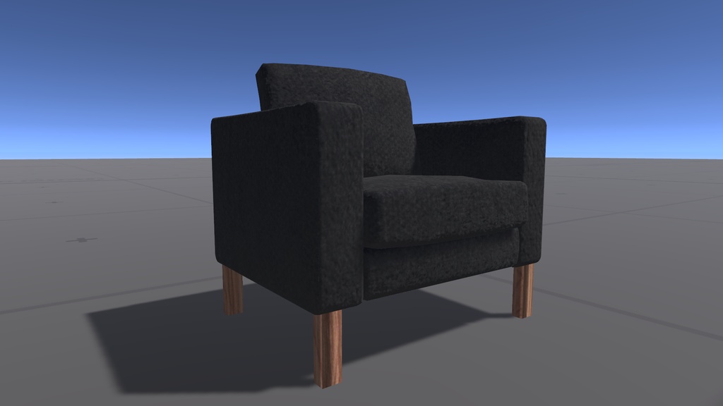 【VRC】座れる各色ソファ単色10色セット(低ポリゴン)