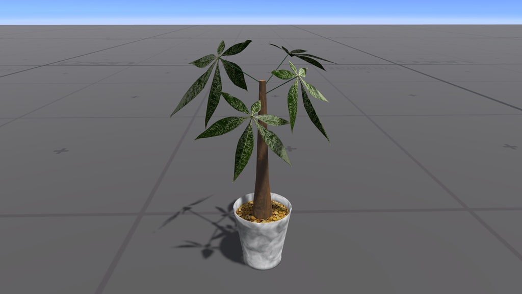 【VRC】低容量の観葉植物「パキラ」【単品】