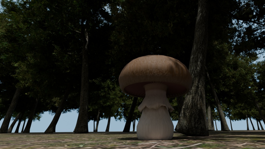 【VRC】低ポリ座れる「ゆれるキノコ」【各色】Mushroom