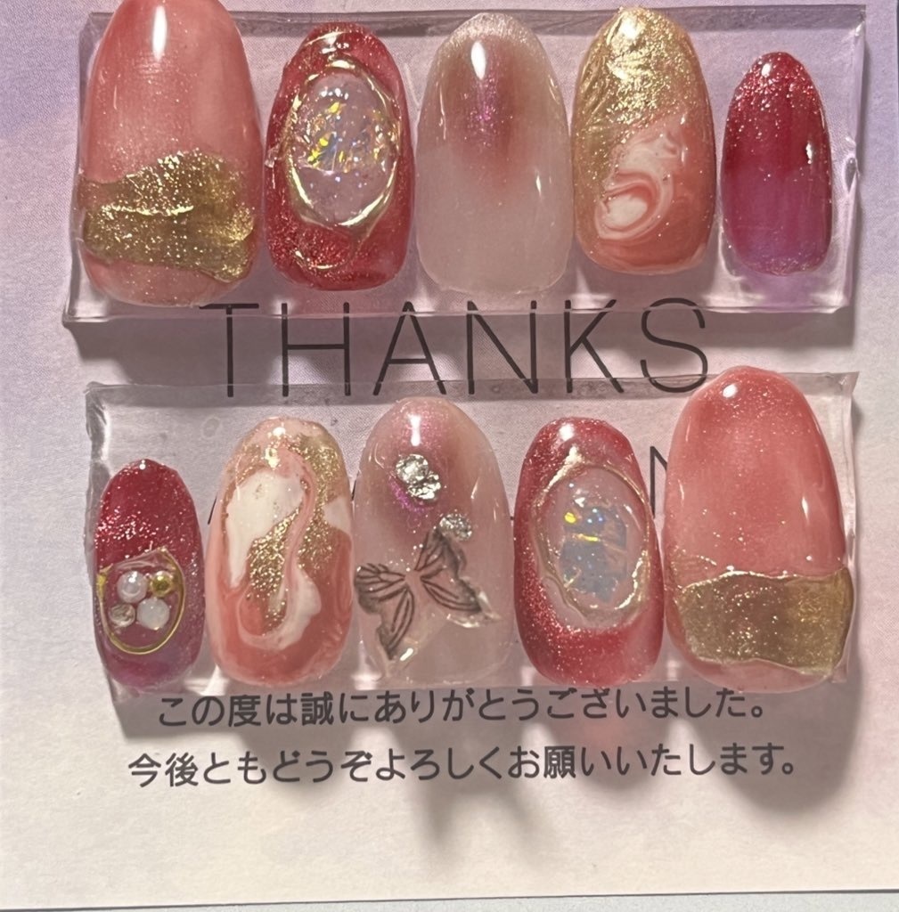 「春」モチーフネイルチップ