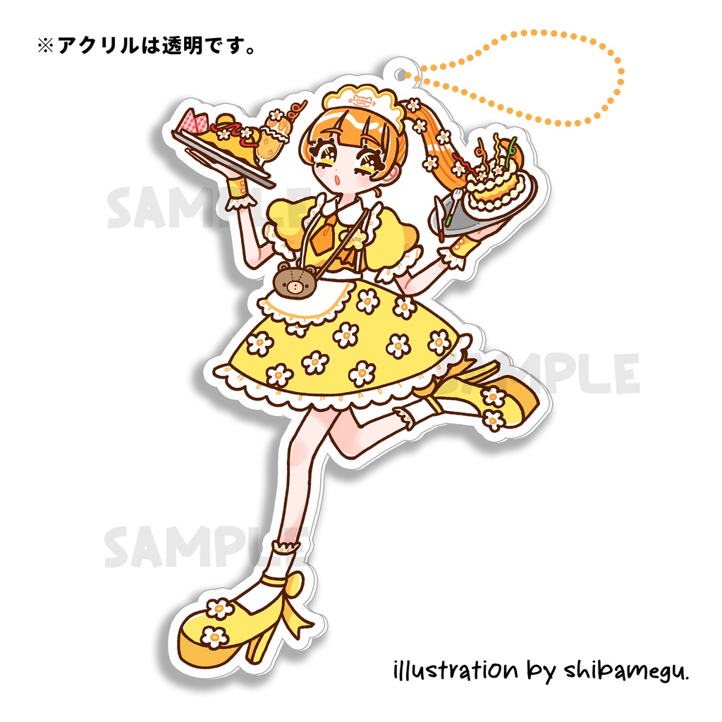 アクリルキーホルダー（kuma hana cafe *）