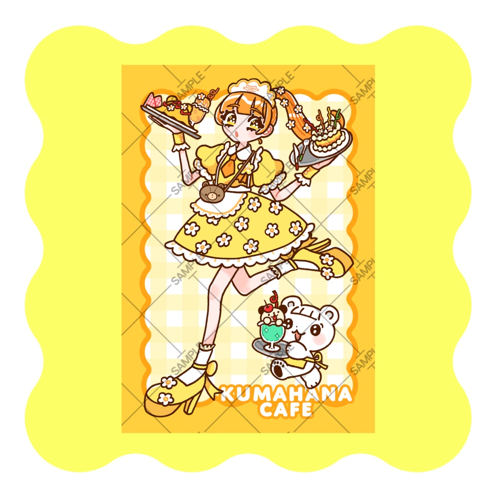 kuma hana cafe * ポストカード