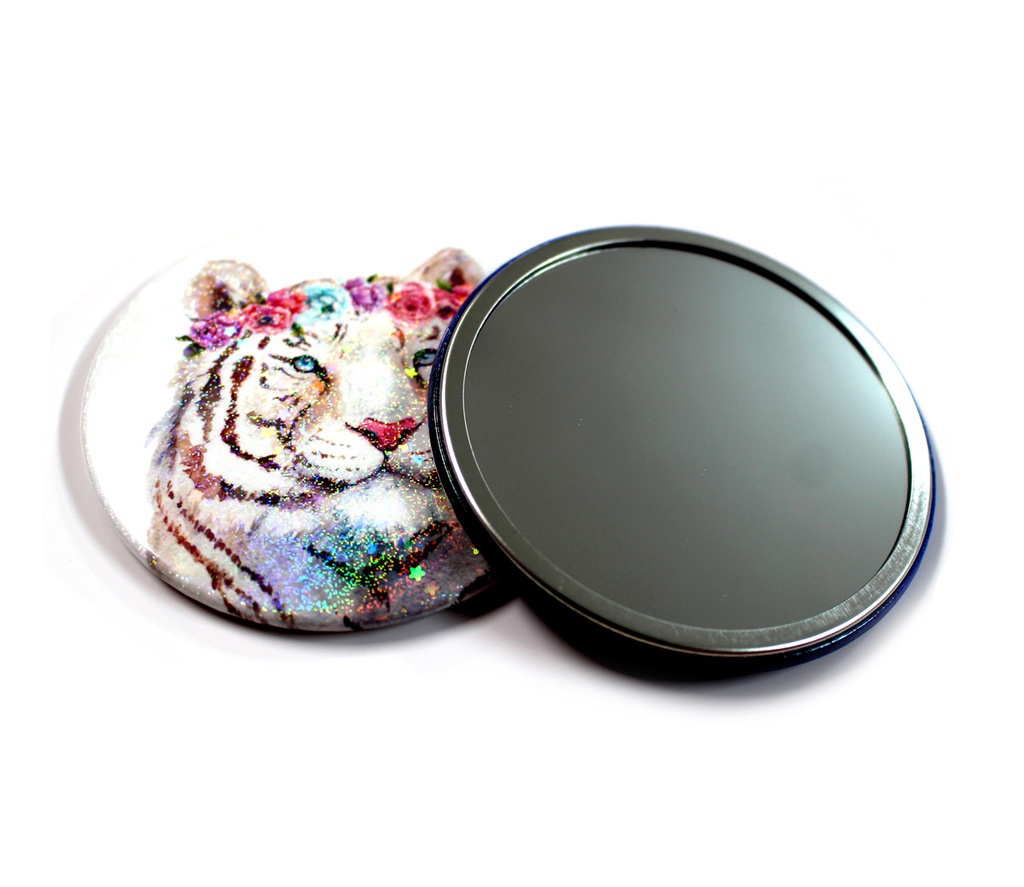 「猫と美剣士」缶ミラー&ステッカーセット