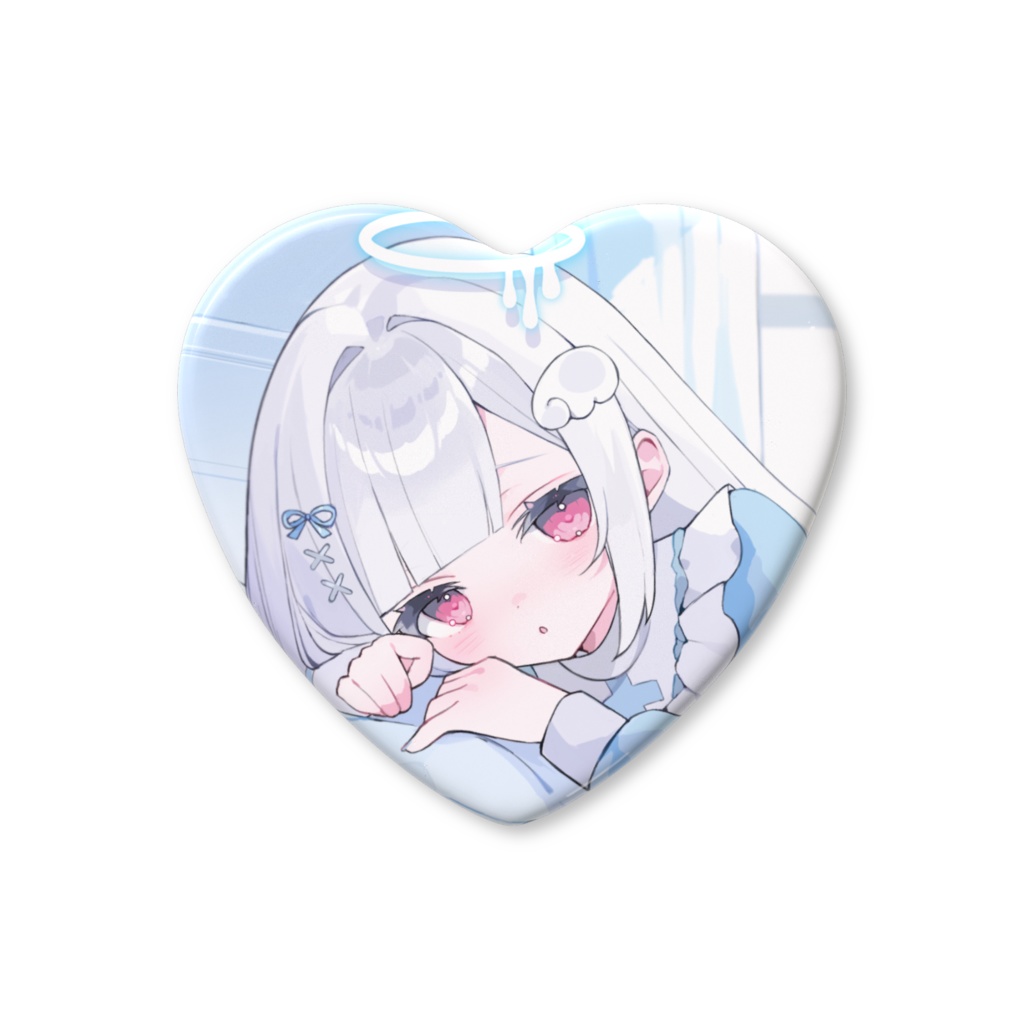 【常設】儚羽るる ハート缶バッジ