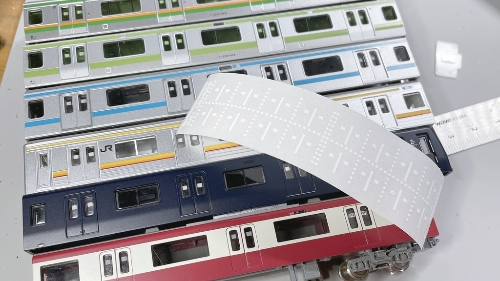 【EZドアステッカー】汎用A:上段白広告2枚