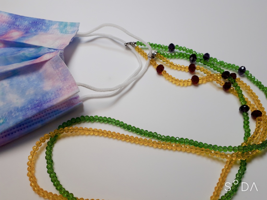 ふしぎ遊戯・翼宿ネックレスモチーフ マスク&グラスチェーン①