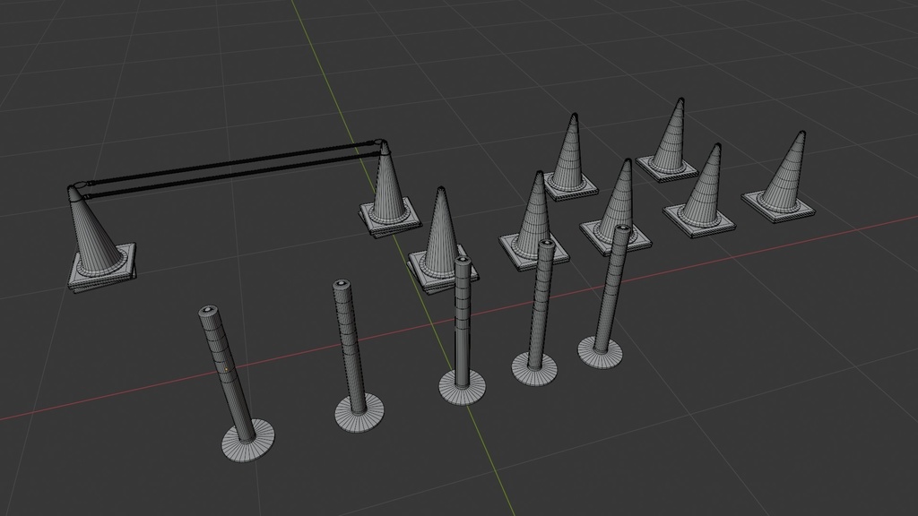 カラーコーンアセット_01