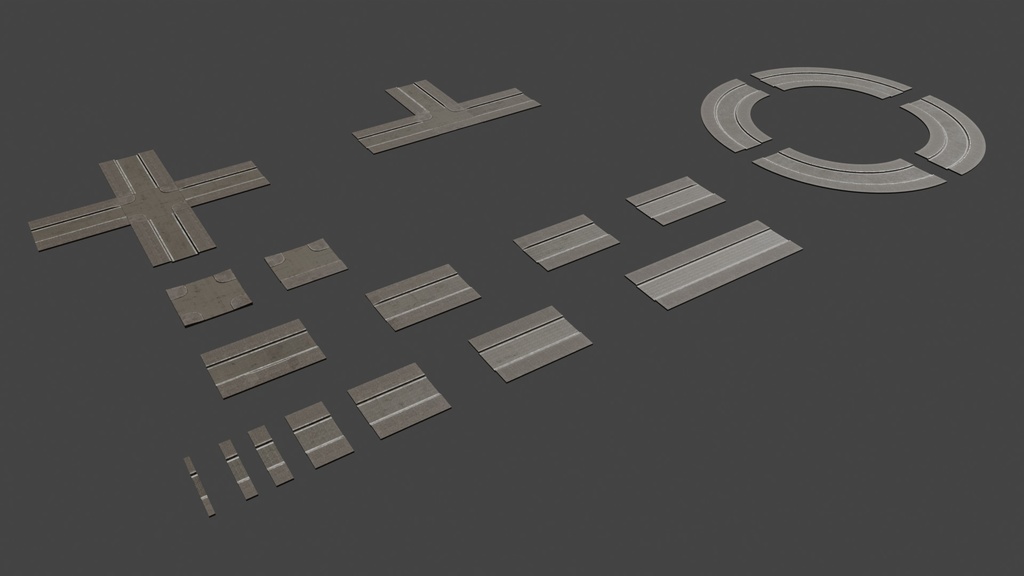 道路アセット(1レーン道路)