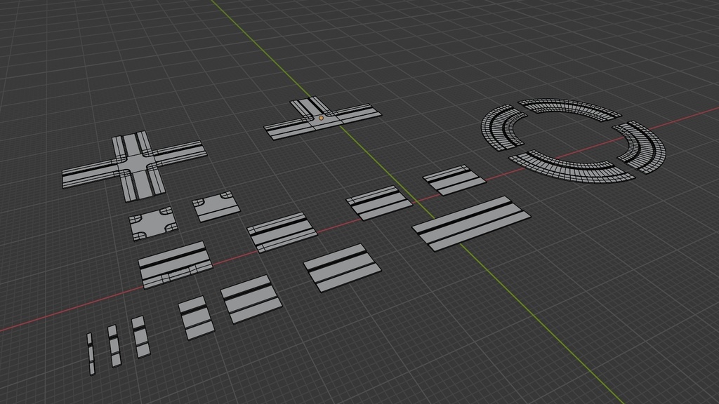 道路アセット(1レーン道路)